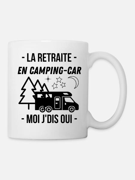 Humour Cadeau Retraite Camping car - Mug blanc - blanc