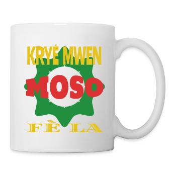 Kryé mwen moso fè la - Tasse - Weiß - Rechts