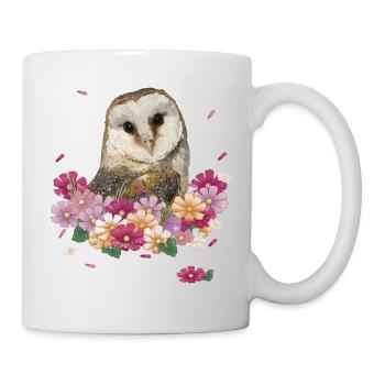 Hibou - Mug blanc - blanc - Droite
