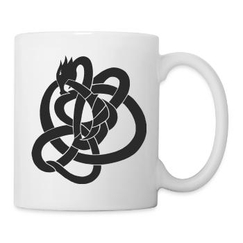 Jormungand, die Schlange von Midgard - Tasse - Weiß - Rechts
