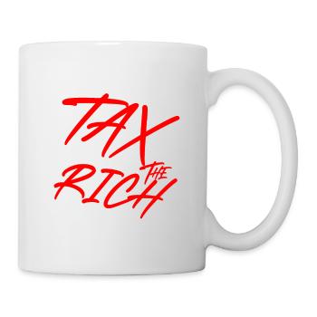 Taxer les riches AOC rouge - Mug blanc - blanc - Droite