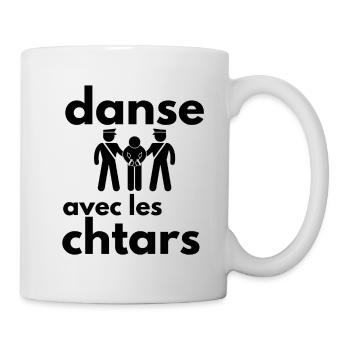 danse avec les chtars - Mug blanc - blanc - Droite