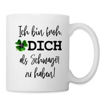 Schwager Geschenk Idee Weihnachten Geburtstag - Tasse - Weiß - Rechts