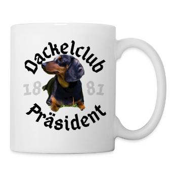 Alles für den Dackel! Dackelclub Denim aus Kalk! - Tasse - Weiß - Rechts