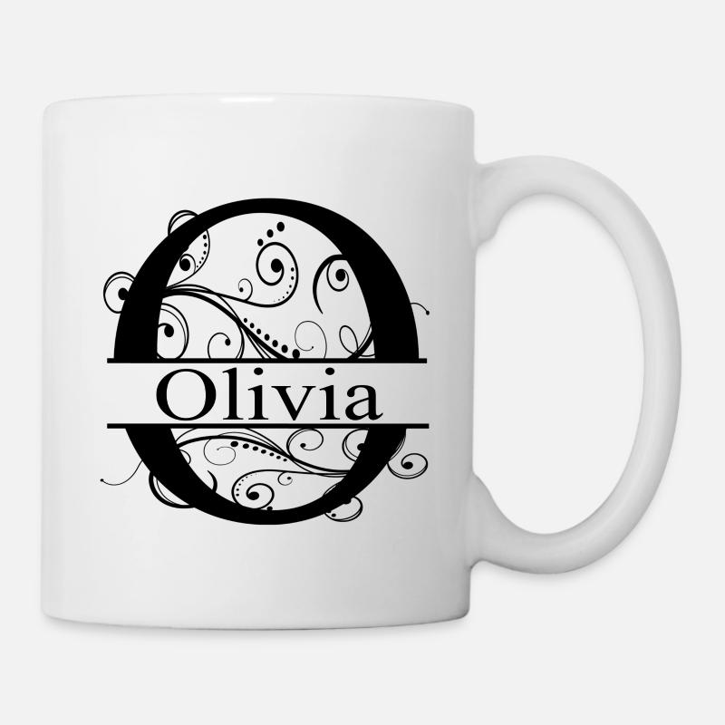 Monogramm mit dem Vornamen Olivia - Tasse - Weiß