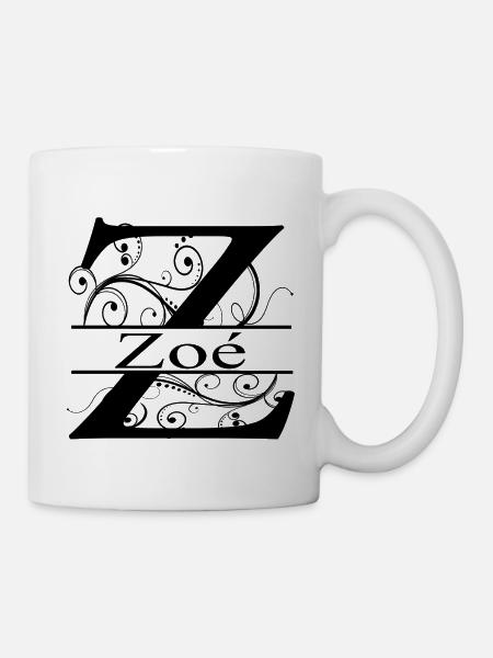 Monogram with the name Zoé - Mug - white
