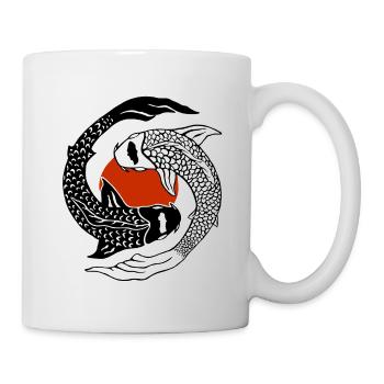 Yin Yang - Kois - Tasse - Weiß - Rechts