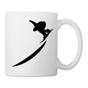 Snowboard Snowboarder - Mug blanc - blanc - Droite