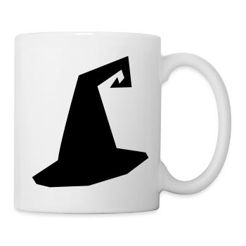 Hexenhut Silhouette - Tasse - Weiß - Rechts