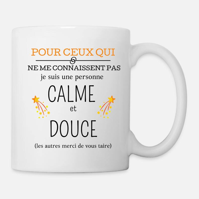 Calme et douce - Mug blanc - blanc