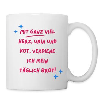 Heilerziehungspfleger Lustiger Spruch Geschenkidee - Tasse - Weiß - Rechts
