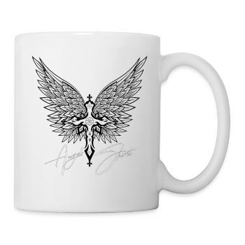 Engel mit Engelsflügel. und Schutzengel - Tasse - Weiß - Rechts