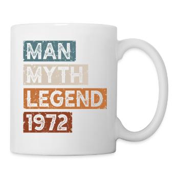 Né en 1972 Man Myth Legend - Mug blanc - blanc - Droite