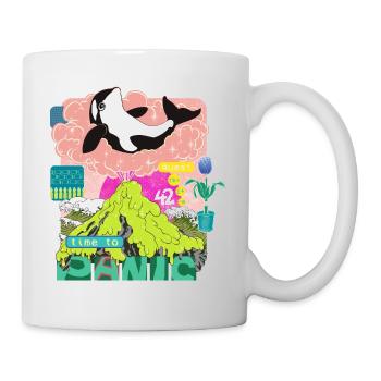 il est temps de paniquer - 42, changement climatique, conservation de la nature - Mug blanc - blanc - Droite