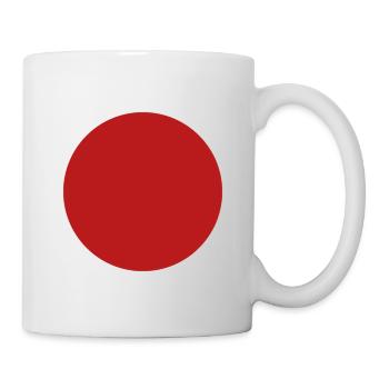 Rond Rouge Point Rouge Cercle Rouge - Mug blanc - blanc - Droite