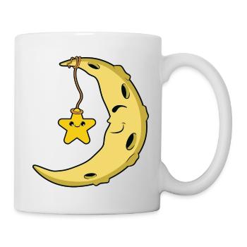 Mond - Tasse - Weiß - Rechts
