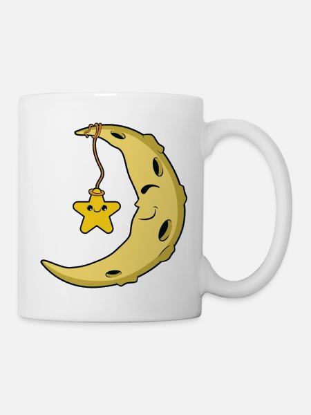 Mond - Tasse - Weiß