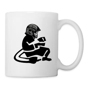 Sapeurs pompiers a l attaque Jeunes pompiers - Mug blanc - blanc - Droite