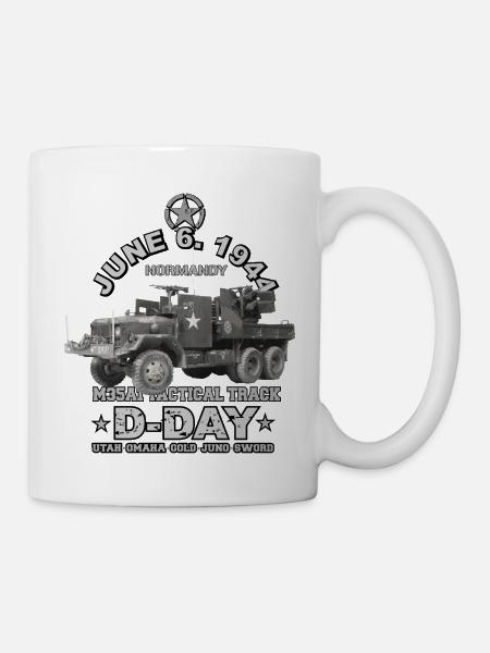 D-DAY M35A1 TAKTISCHE SPUR US ARMY - Tasse - Weiß