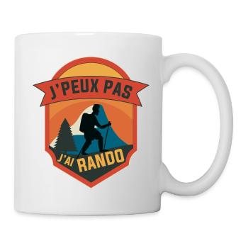 J'Peux J'ai Rando Homme Randonnée - Mug blanc - blanc - Droite