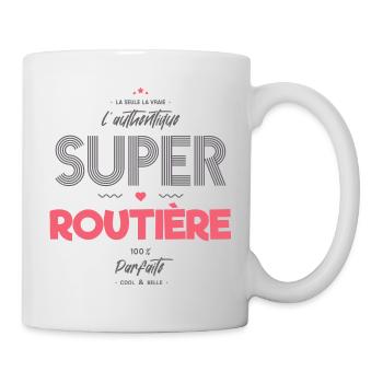 L authentique super routière - Mug blanc - blanc - Droite