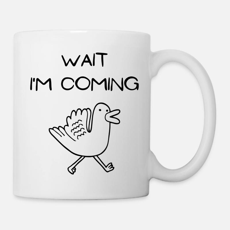 Attends je viens - Mug blanc - blanc