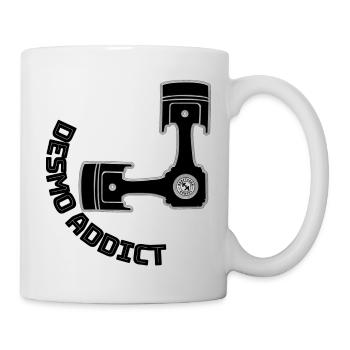 DesmoAddict - der Name ist Programm - Tasse - Weiß - Rechts