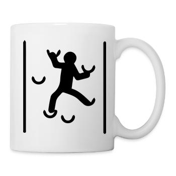 Bouldern Klettern Climbing - Tasse - Weiß - Rechts