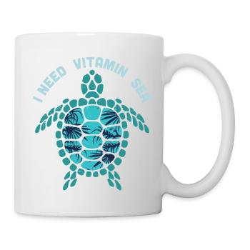 Les tortues me rendent heureux. Citation Amoureux des tortues Nature - Mug blanc - blanc - Droite