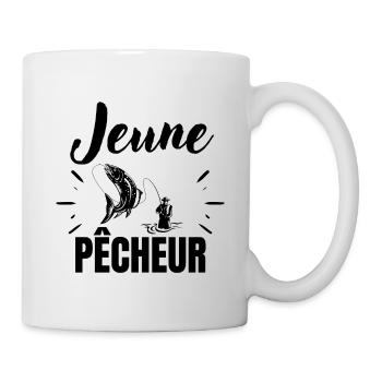 jeune pêcheur - Mug blanc - blanc - Droite