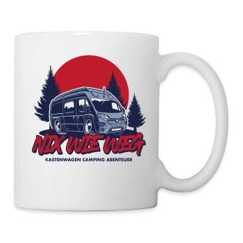 Kastenwagen - Nix wie weg - Tasse - Weiß - Rechts