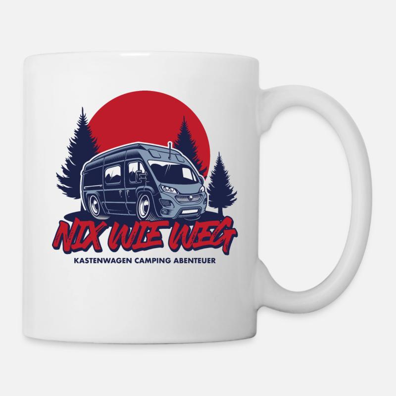 Kastenwagen - Nix wie weg - Tasse - Weiß