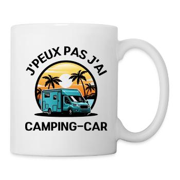 j'peux pas j'ai camping-car, humour vacances fun - Mug blanc - blanc - Droite