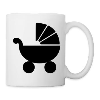 Kinderwagen baby - Tasse - Weiß - Rechts