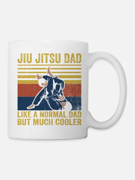 Jiu Jitsu Dad Like A Normal Dad But Much Cooler BJ - Tasse - Weiß
