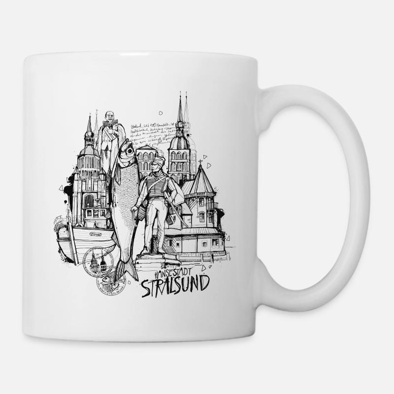 Hansestadt Stralsund - Tasse - Weiß