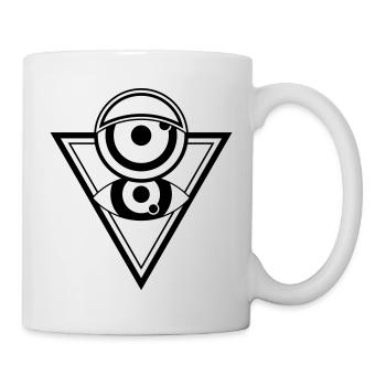 Pyramid eye - abstract geometry - Mug - white - Right