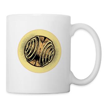 Franzbrötchen Hamburg Hamburch Gebäck Souvenir - Tasse - Weiß - Rechts