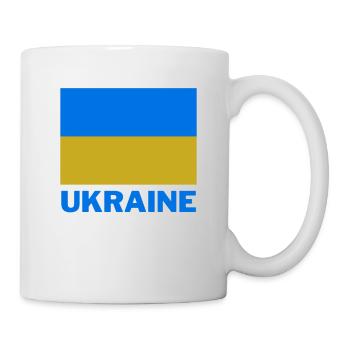 Ukraine design avec drapeau et couleurs nationales - Mug blanc - blanc - Droite