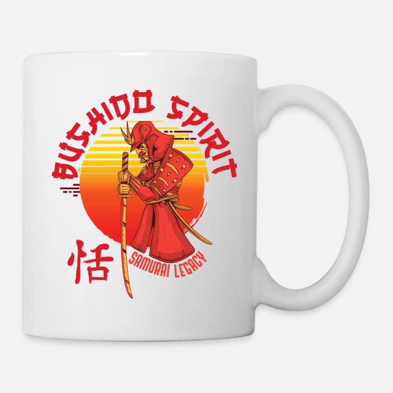 Bushido-Geist, Samurai-Vermächtnis - Tasse - Weiß