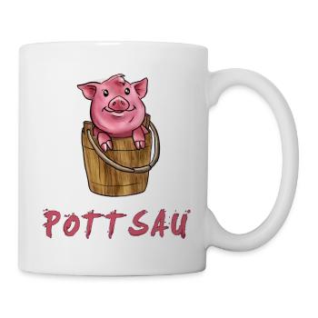 Pottsau - Tasse - Weiß - Rechts