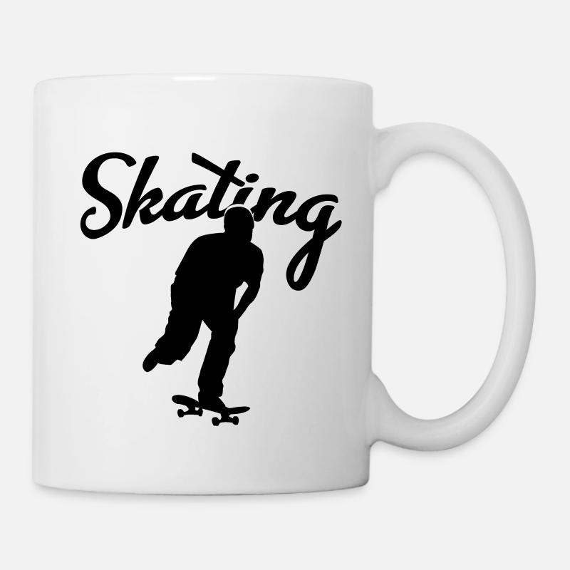 Patinage - Mug blanc - blanc