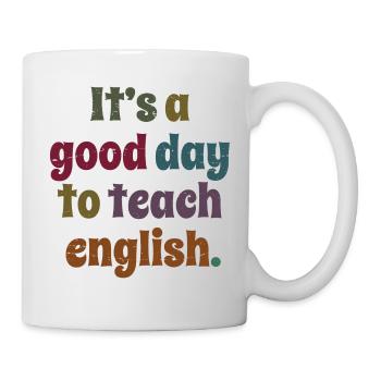 Professeur d’anglais - C’est une bonne journée pour enseigner l’anglais - Mug blanc - blanc - Droite