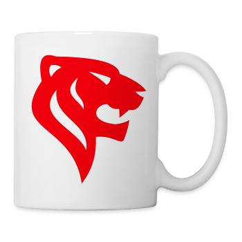 tiger head logo 2 - Mug - white - Right