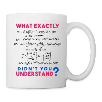 Physik und Mathe Formel Scherz - Tasse - Weiß - Rechts