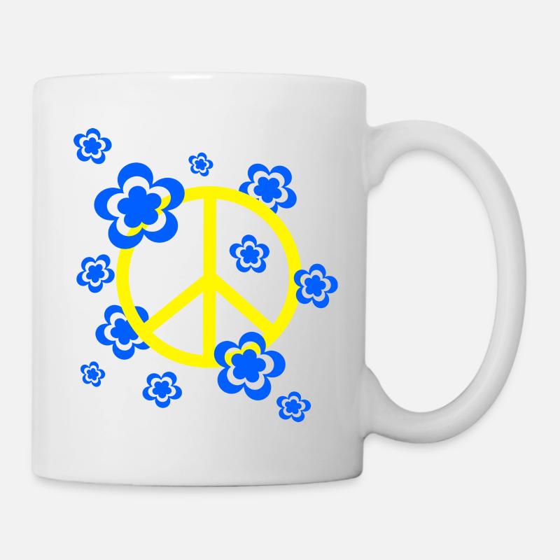 70s Flower Pattern - Mug - white