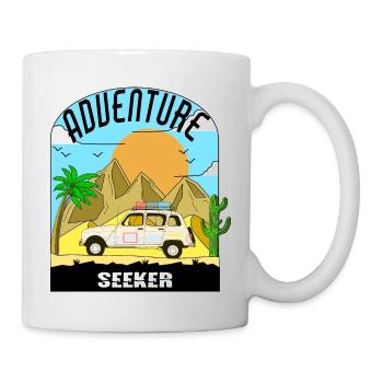 ADVENTURE SEEKER 4L - the adventurer in 4L - Mug - white - Right
