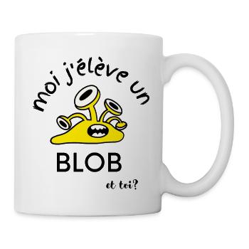 Cadeau blob humour fan drôle - Mug blanc - blanc - Droite