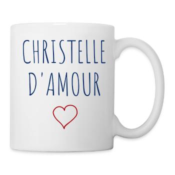 CHRISTELLE D'AMOUR - COEUR - Mug blanc - blanc - Droite