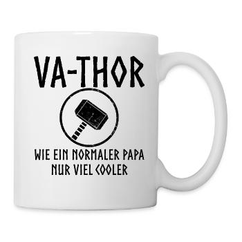 Va thor vater Papa vatertag Thor - Tasse - Weiß - Rechts